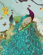 Blue Peacock Paint By Numbers.jpeg