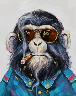 Classy Smoking Monkey Paint By Numbers.jpeg