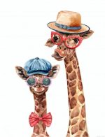 Cool Giraffe And Baby Paint By Numbers.jpeg