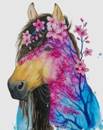 Floral Horse Paint By Numbers.jpeg