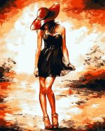 Girl In Red Hat Paint By Numbers.jpeg